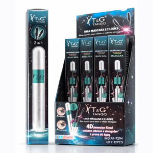 Máscara de Cílios Tango 4D 2 em 1 – Volume Intenso e Alongamento dos Fios